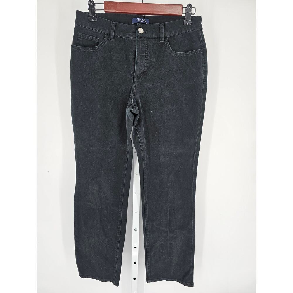 Chaps Women's Black Mid Rise Cotton Casual Jeans Size 6